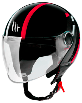 MT HELMETS STREET SCOPE D5 GLOSS RED